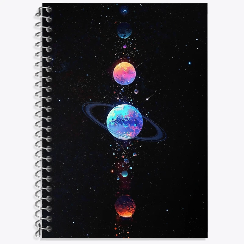 دفتر لغت 50 برگ خندالو طرح فضایی کد N7697