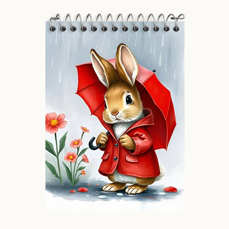 دفتر یادداشت 50 برگ خندالو طرح خرگوش کیوت کد N5053