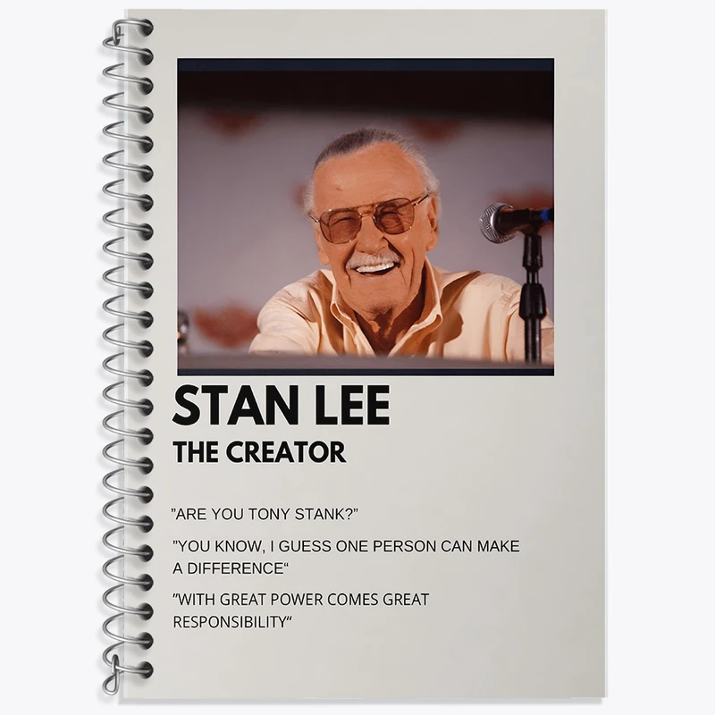دفتر نت موسیقی 50 برگ خندالو طرح استن لی (Stan Lee) کد F13160