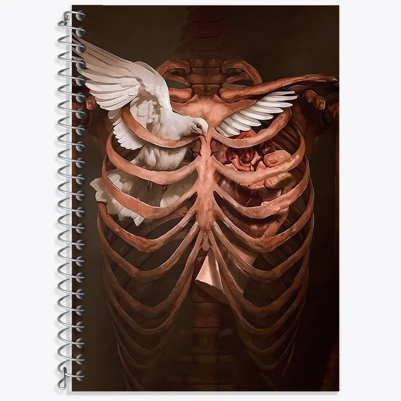 دفتر زبان دوخط 50 برگ خندالو طرح حبس در سینه کد F10704