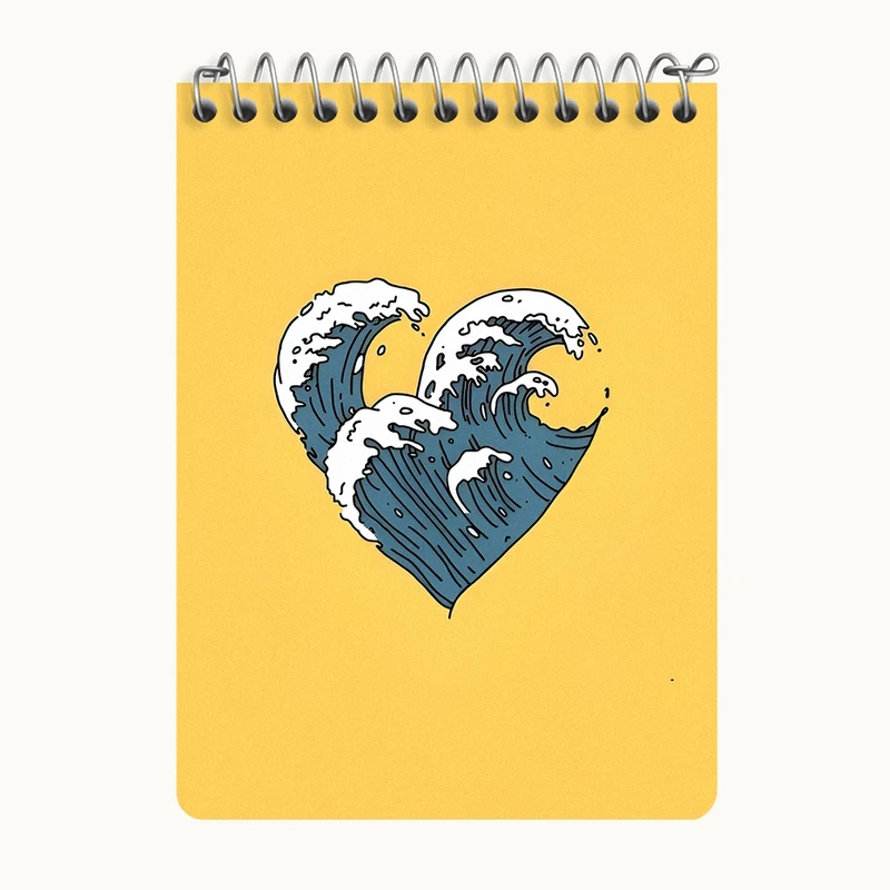 دفتر یادداشت 50 برگ خندالو طرح موج عظیم کاناگاوا کد N5133