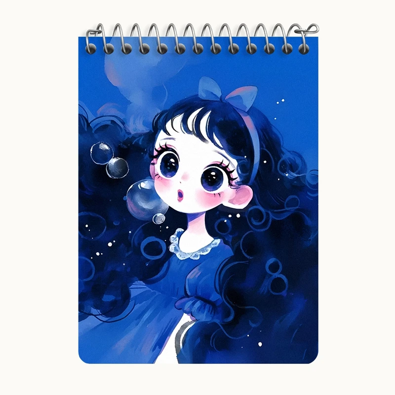 دفتر یادداشت 50 برگ خندالو طرح دخترانه کیوت کد N7134