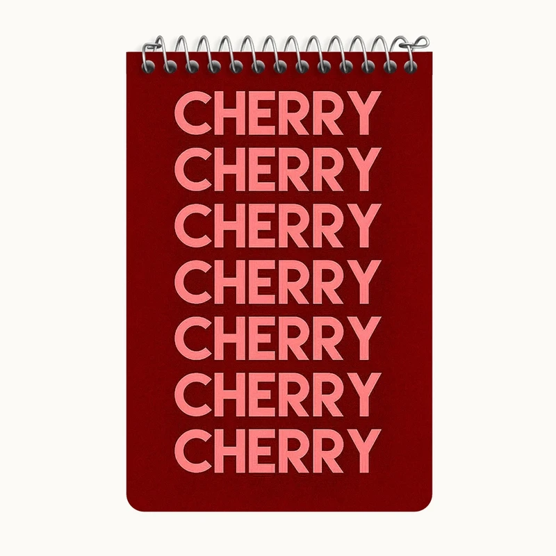 دفتر یادداشت 50 برگ خندالو طرح Cherry کد F3712