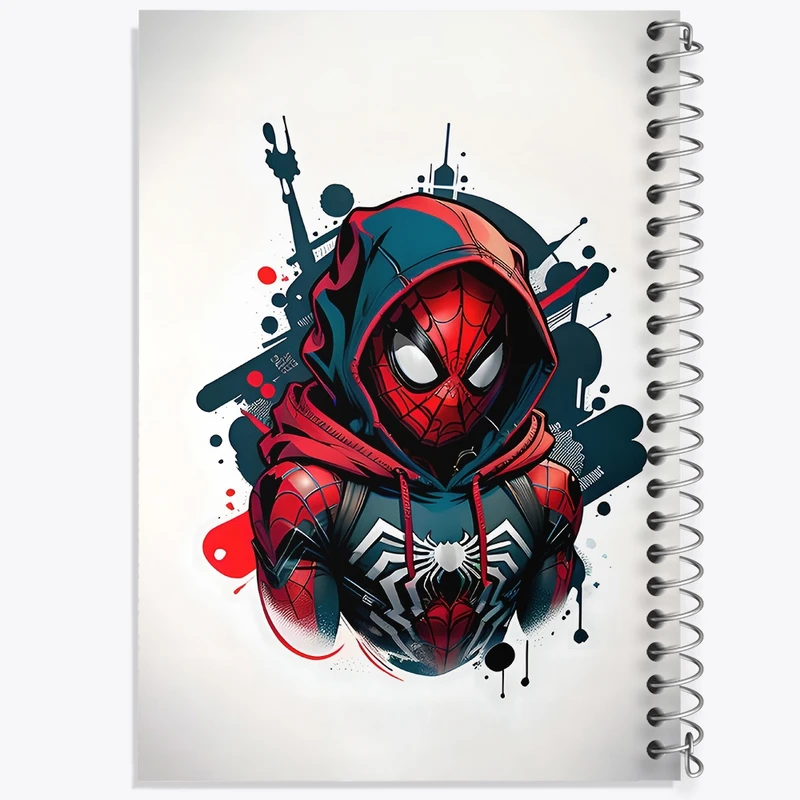 دفتر شطرنجی 50 برگ خندالو طرح مرد عنکبوتی (Spider Man) کد F4312