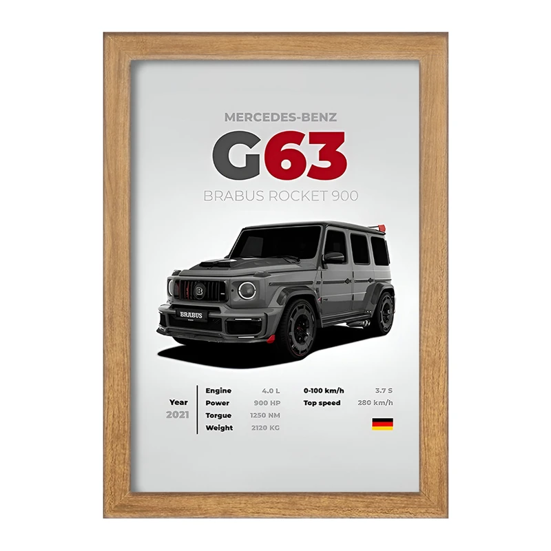 تابلو خندالو طرح مرسدس بنز (Mercedes Benz) کد F13485