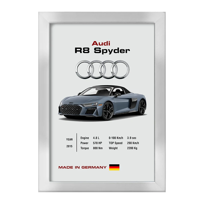 تابلو خندالو طرح آئودی (Audi) کد F13483