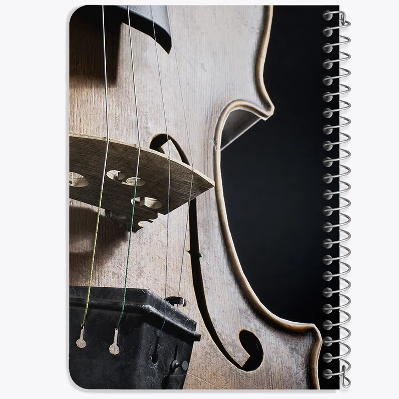 دفتر یادداشت 50 برگ خندالو طرح ویولن (Violin) کد N8063