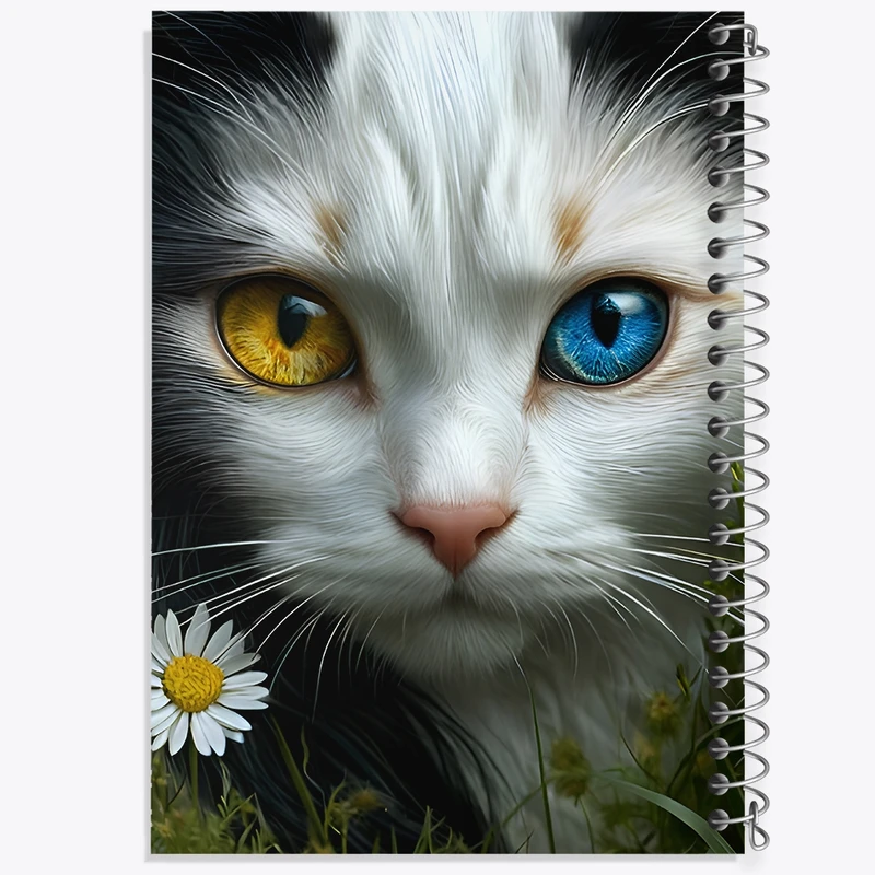 دفتر لیست خرید 50 برگ خندالو طرح گربه چشم رنگی کد F11865