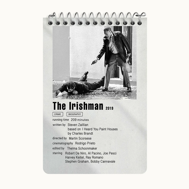 دفتر یادداشت 50 برگ خندالو طرح مرد ایرلندی (The Irishman) کد F11917