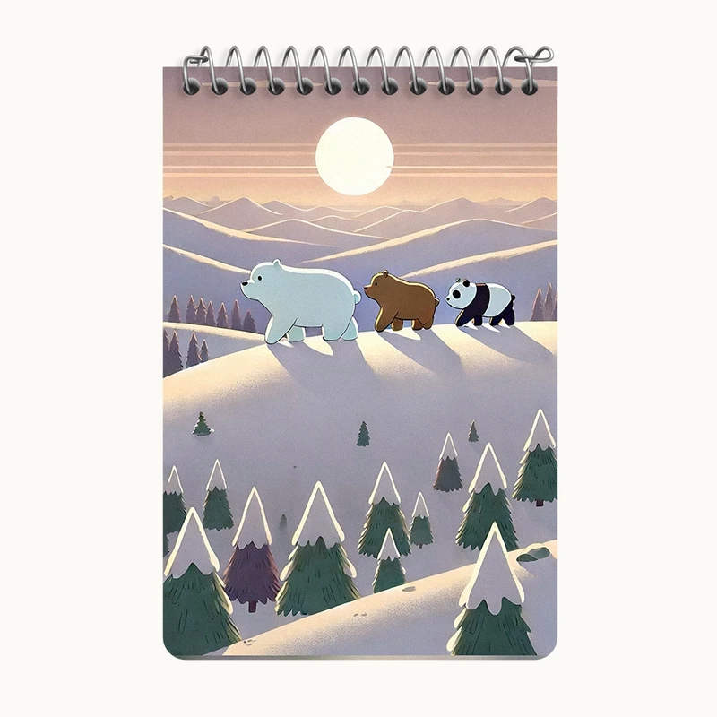 دفتر یادداشت 50 برگ خندالو طرح سه خرس کله پوک کد F8756