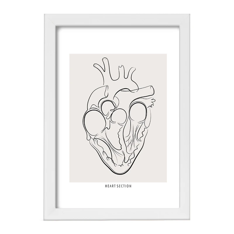 تابلو خندالو طرح آناتومی قلب (Heart Anatomy) کد F13897