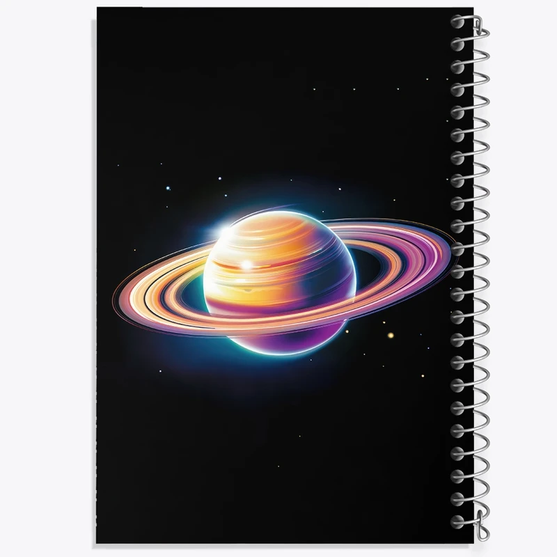 دفتر ژورنال نویسی 50 برگ خندالو مدل نقطه ای طرح زحل کد F3041