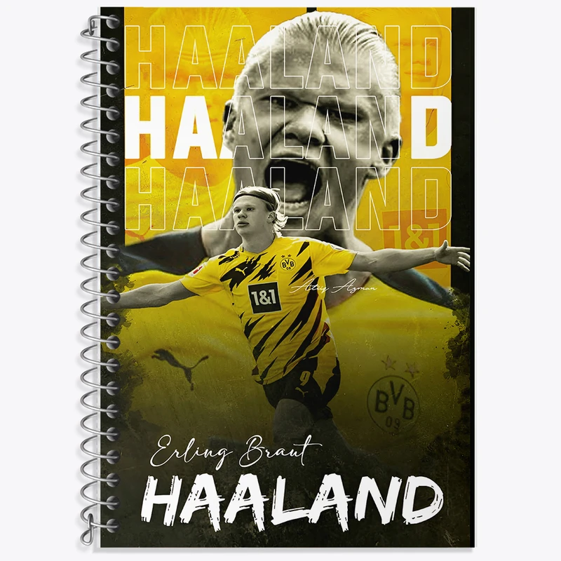 دفتر نت موسیقی 50 برگ خندالو طرح ارلینگ هالند (Erling Haaland) کد F13511