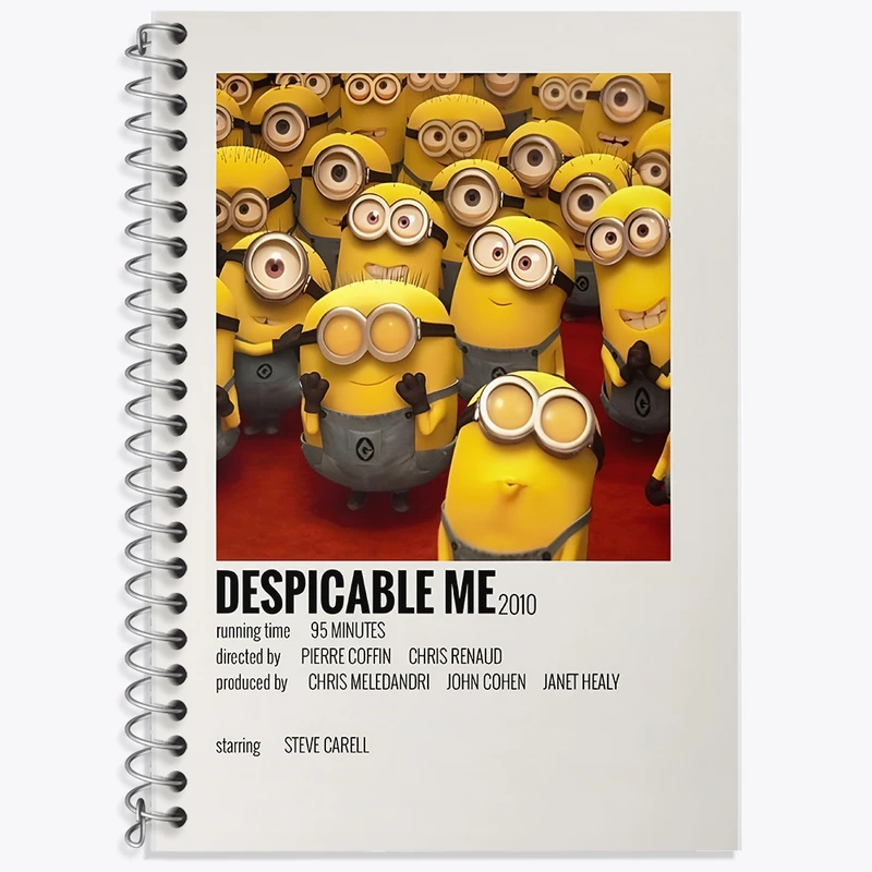 دفتر زبان 50 برگ خندالو مدل سه خط طرح مینیون ها (Minions) کد F13238