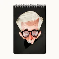 دفتر یادداشت 50 برگ خندالو طرح وودی آلن (Woody Allen) کد F7336