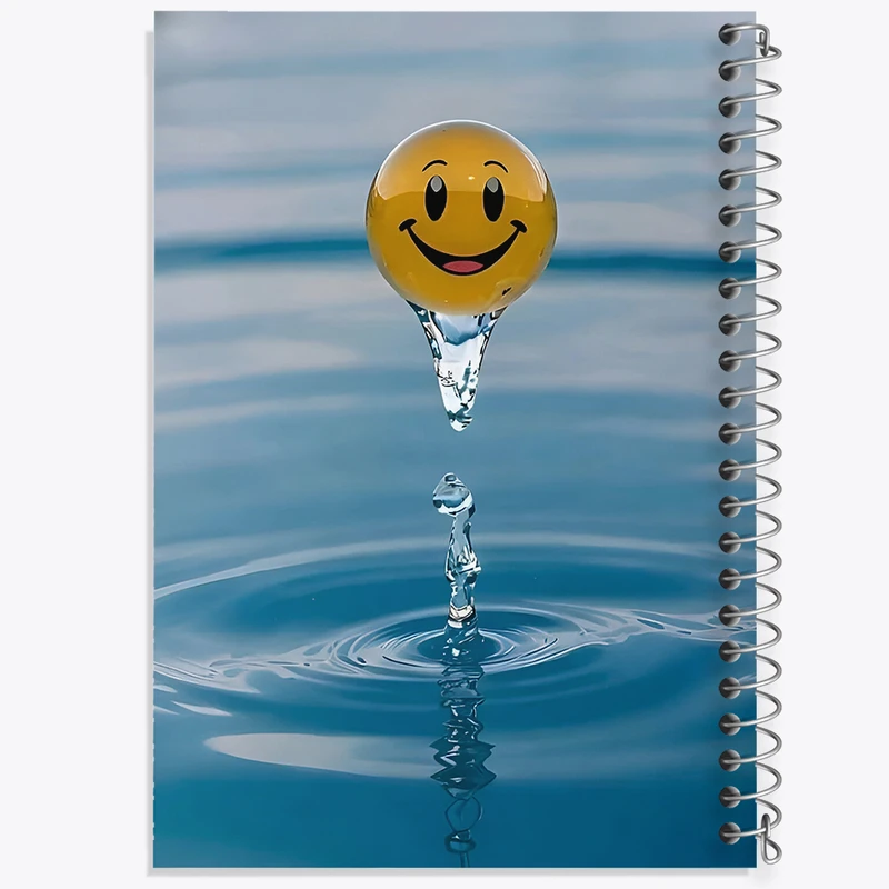 دفتر مشق 50 برگ خندالو طرح ایموجی کیوت کد F4227