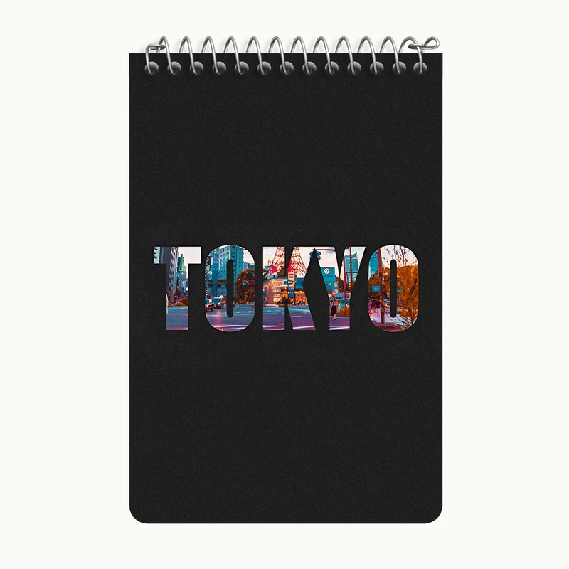 دفتر یادداشت 50 برگ خندالو طرح توکیو (Tokyo) کد F4838