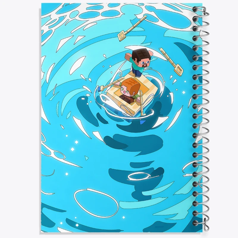 دفتر لیست خرید 50 برگ خندالو طرح بازی ماینکرافت (Minecraft) کد N8683