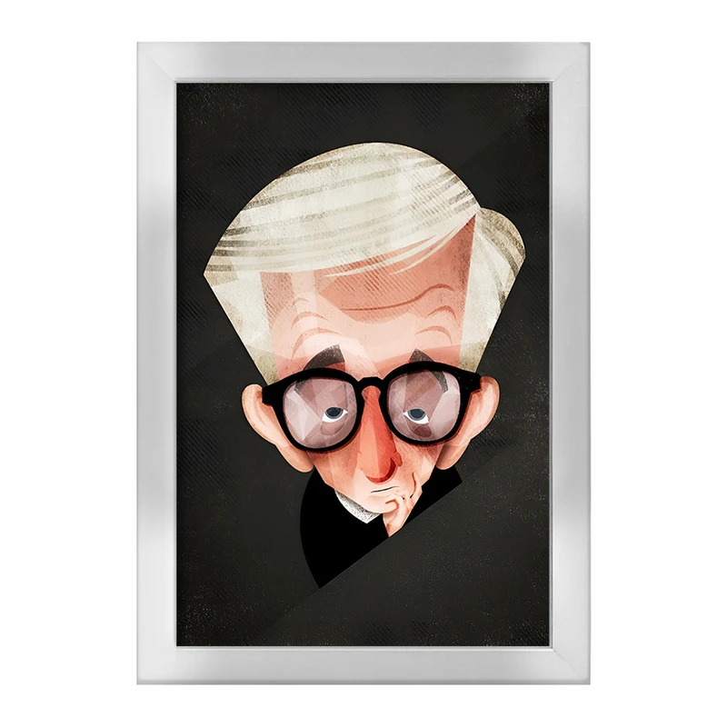تابلو خندالو طرح وودی آلن (Woody Allen) کد F7336