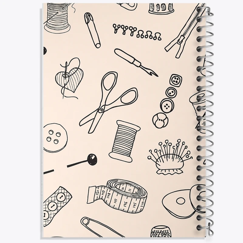 دفتر طراحی 50 برگ خندالو طرح خیاطی کد N497