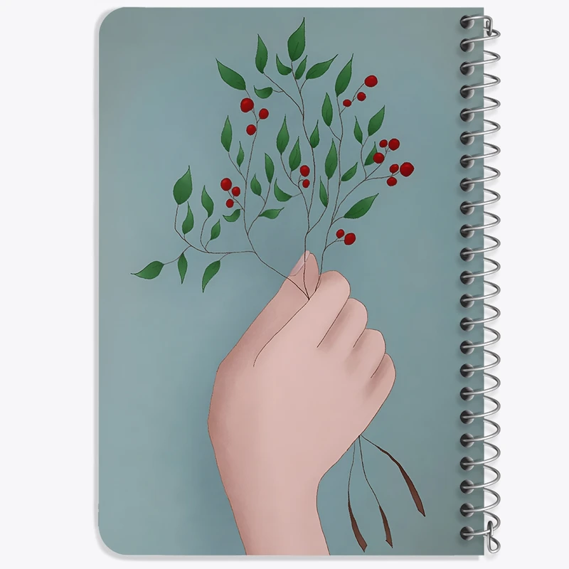 دفتر یادداشت 50 برگ خندالو طرح دسته ی گل کد N8184