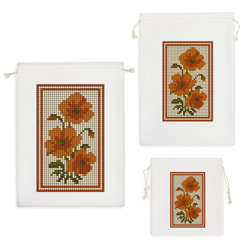 نظم دهنده خندالو مدل گل پیکسلی کد 10331 مجموعه 3 عددی