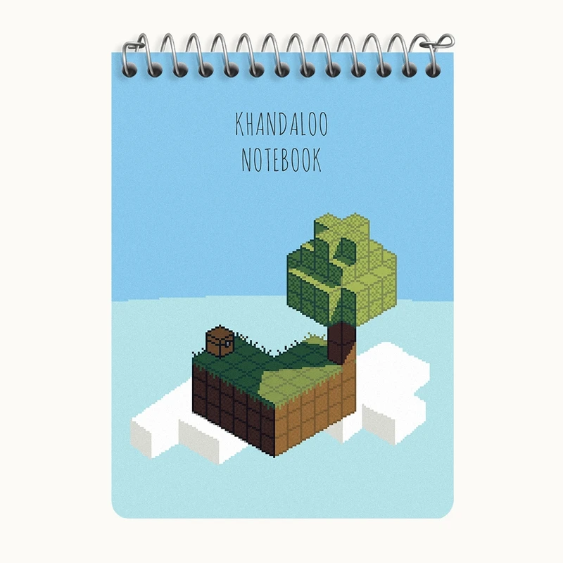 دفتر یادداشت 50 برگ خندالو طرح بازی ماینکرافت (Minecraft) کد N8787