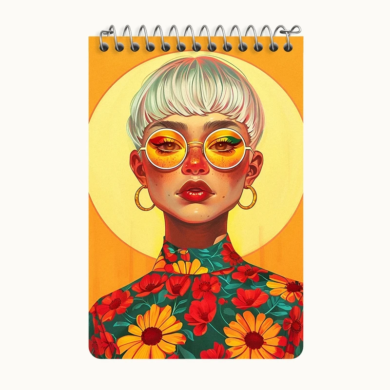 دفتر یادداشت 50 برگ خندالو طرح دخترانه کد F7625