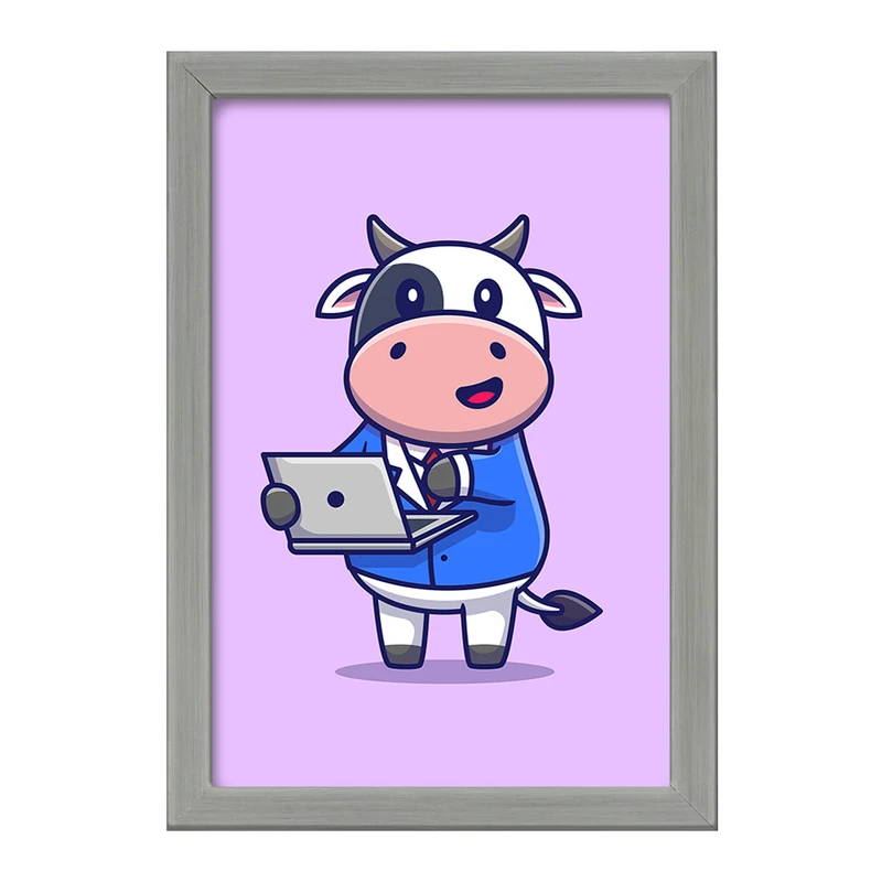 تابلو خندالو طرح گاو  کد 7027