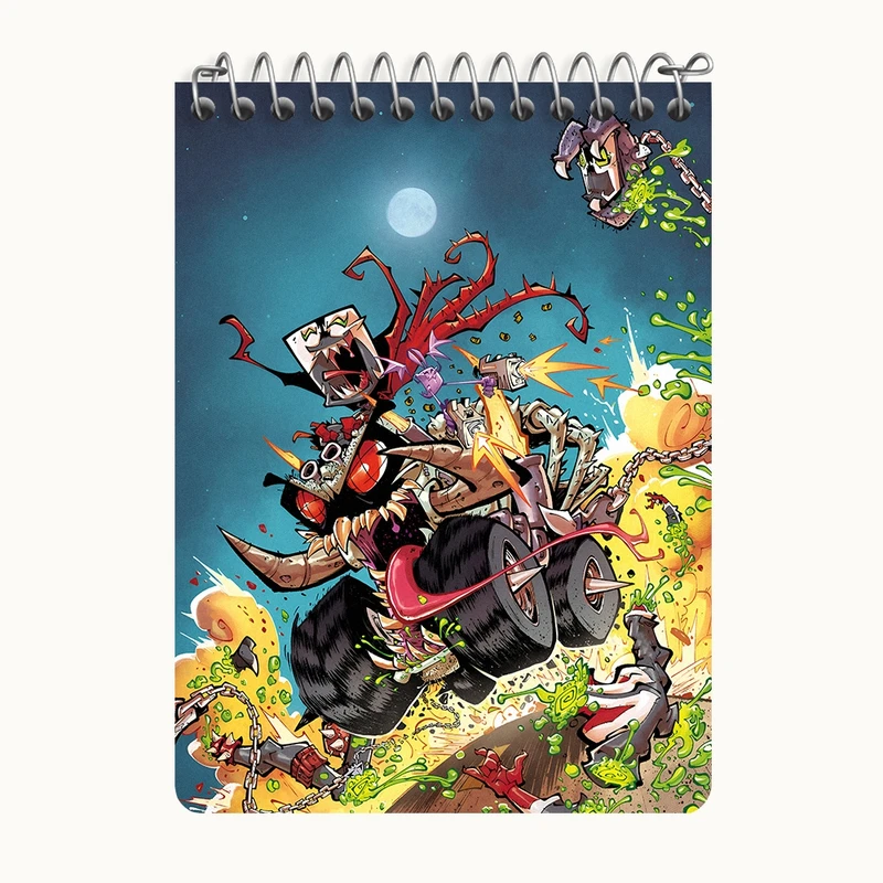 دفتر یادداشت 50 برگ خندالو طرح هیولایی کد N4966