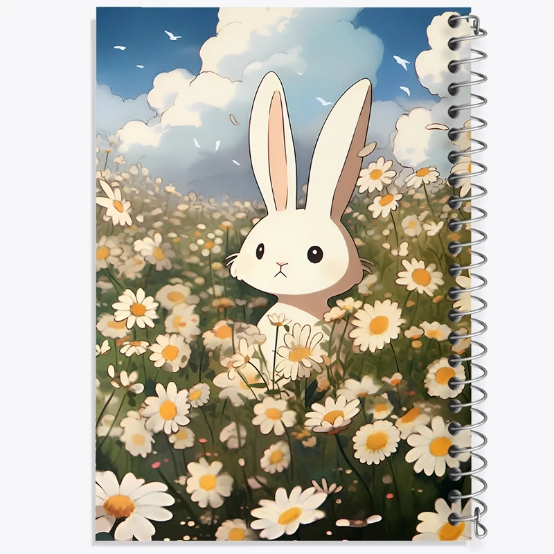 دفتر شطرنجی 50 برگ خندالو طرح خرگوش بامزه کد F11616