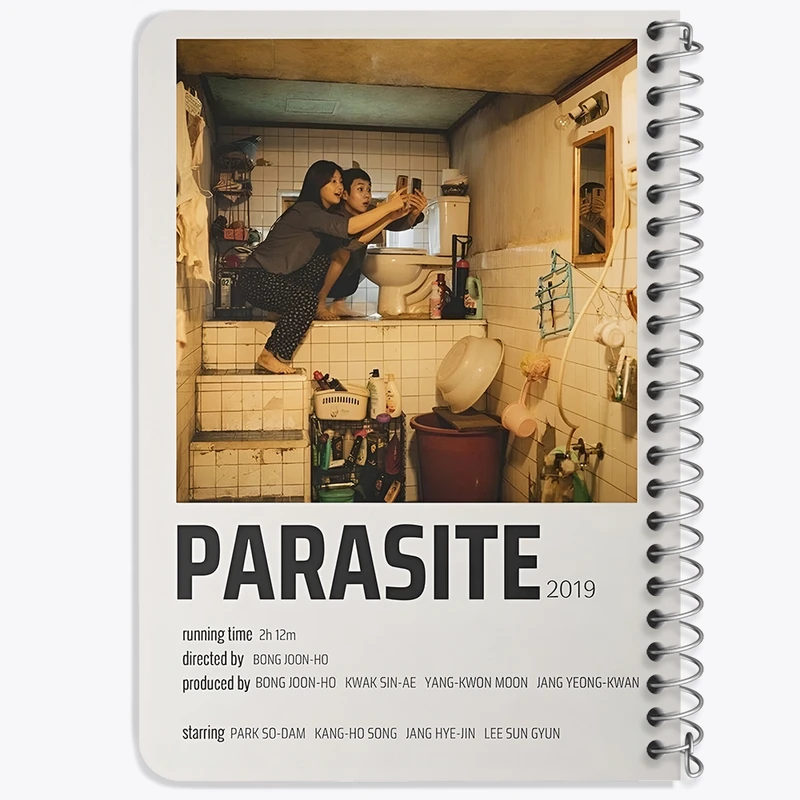 دفتر یادداشت 50 برگ خندالو طرح انگل (Parasite) کد F13315