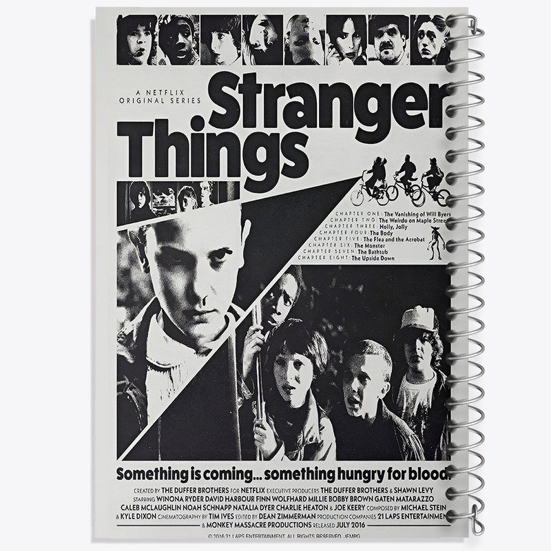 دفتر مشق 100 برگ خندالو طرح استرنجر تینگز (Stranger Things) کد F13503