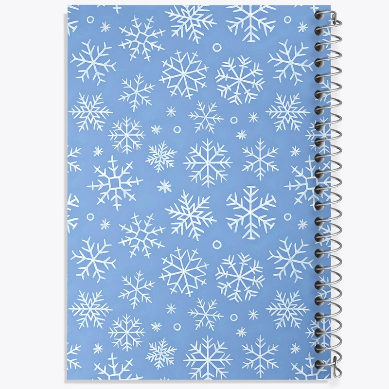 دفتر شطرنجی 50 برگ خندالو طرح پترن دانه برف کد N6110