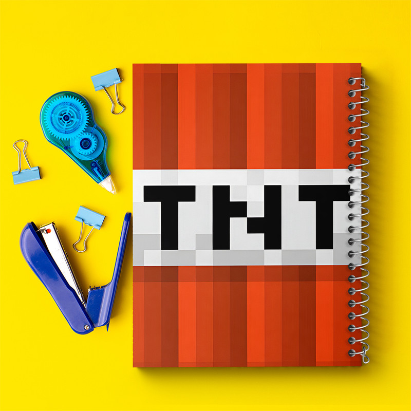 دفتر مشق 100 برگ خندالو طرح بازی ماینکرافت (Minecraft) کد N8689