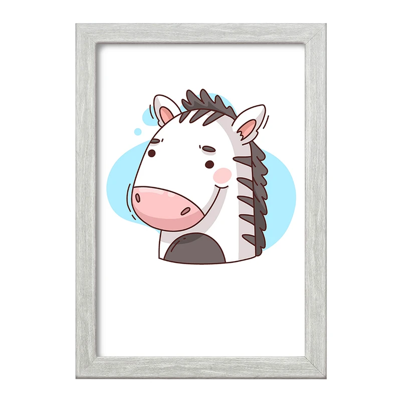 تابلو خندالو طرح گورخر حیوانات بامزه کد 37168