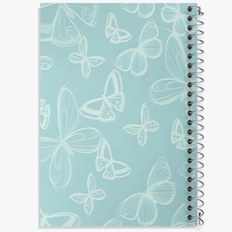 دفتر نقاشی 50 برگ خندالو طرح پترن پروانه کد N6050