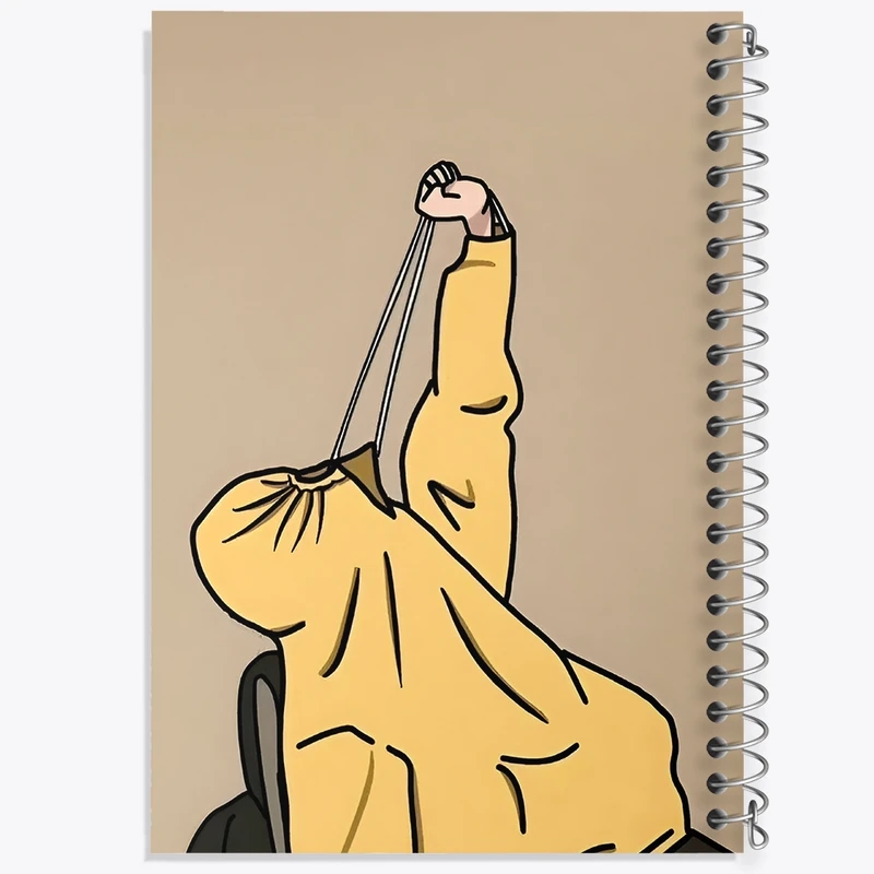 دفتر شطرنجی 50 برگ خندالو طرح آدم فانتزی کد F3593