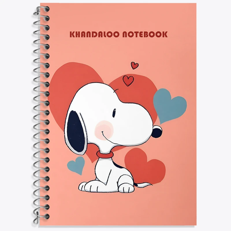 دفتر نت موسیقی 50 برگ خندالو طرح اسنوپی (snoopy) کد N6355