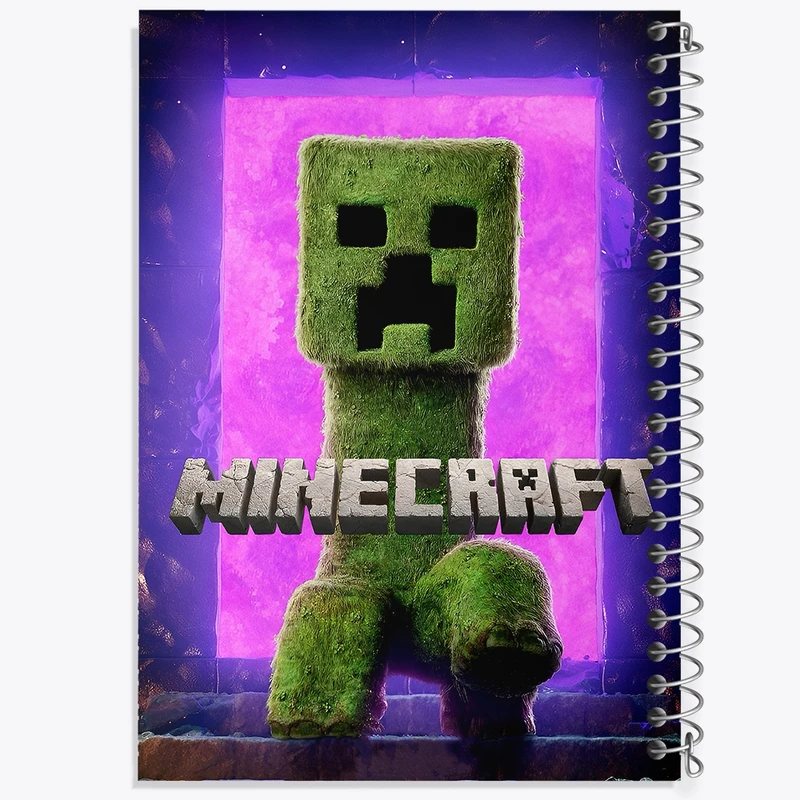دفتر شطرنجی 50 برگ خندالو طرح ماینکرافت (Minecraft) کد F14069