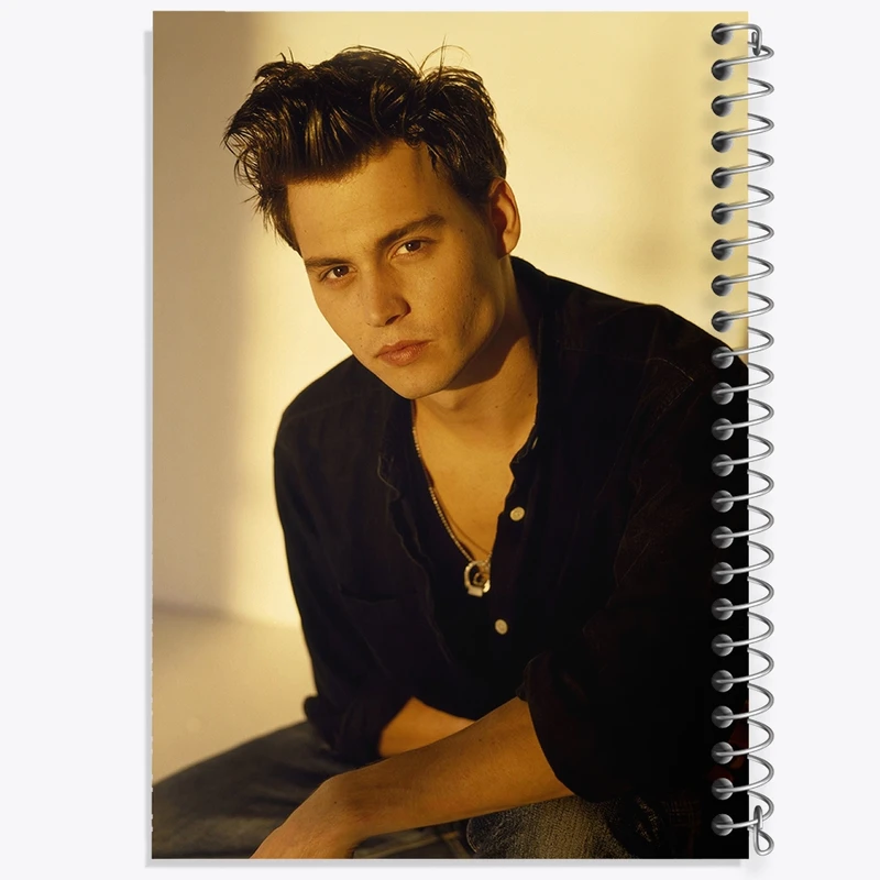 دفتر طراحی 50 برگ خندالو طرح جانی دپ Johnny Depp  کد 3293