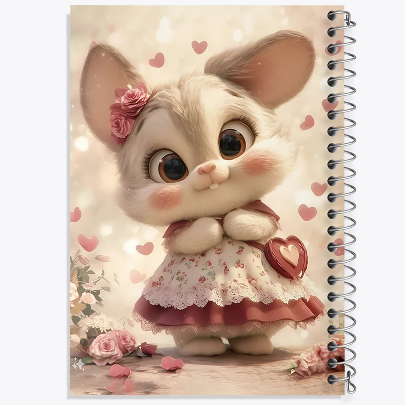 دفتر مشق 100 برگ خندالو طرح خرگوش کیوت کد F11111