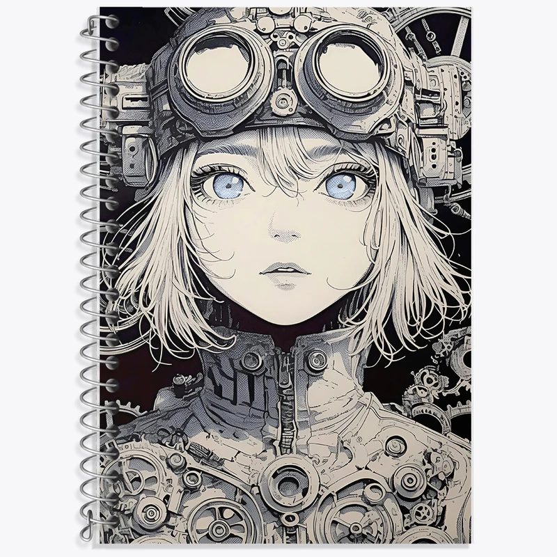 دفتر نت موسیقی 50 برگ خندالو طرح دختر چشم رنگی کد F9091