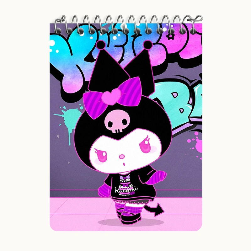 دفتر یادداشت 50 برگ خندالو طرح کرومی (Kuromi) کد N8973