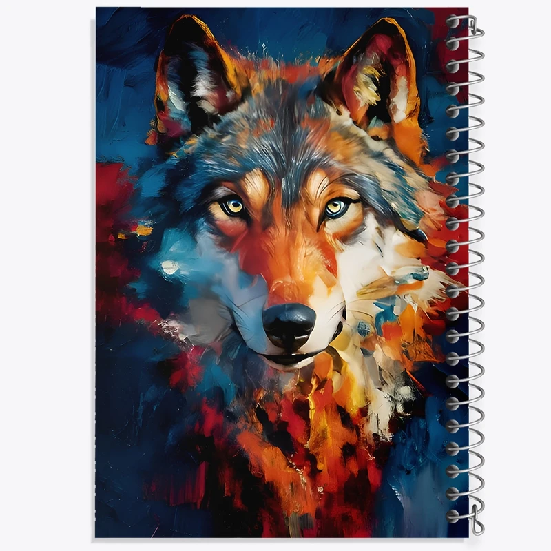 دفتر ژورنال نویسی 50 برگ خندالو مدل نقطه ای طرح گرگ کد F12731