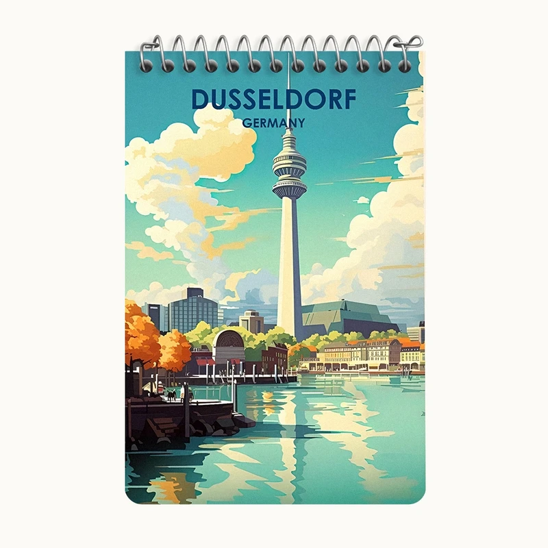 دفتر یادداشت 50 برگ خندالو طرح دوسلدورف (Dusseldorf) کد F6320