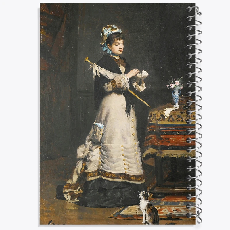 دفتر مشق 100 برگ خندالو طرح نقاشی پس از بازدید اثر ویکتور گابریل گیلبرت کد F12245