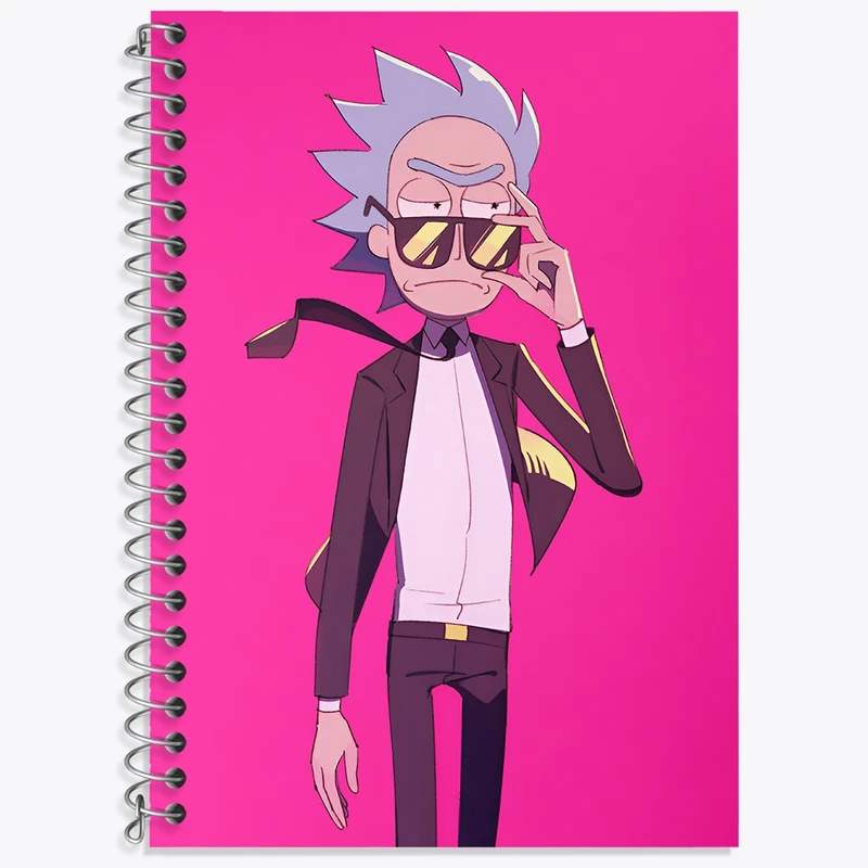 دفتر لغت 50 برگ خندالو طرح ریک و مورتی (Rick and Morty) کد F4011