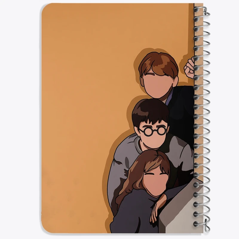 دفتر یادداشت 50 برگ خندالو طرح هری پاتر (Harry Potter) کد N2098