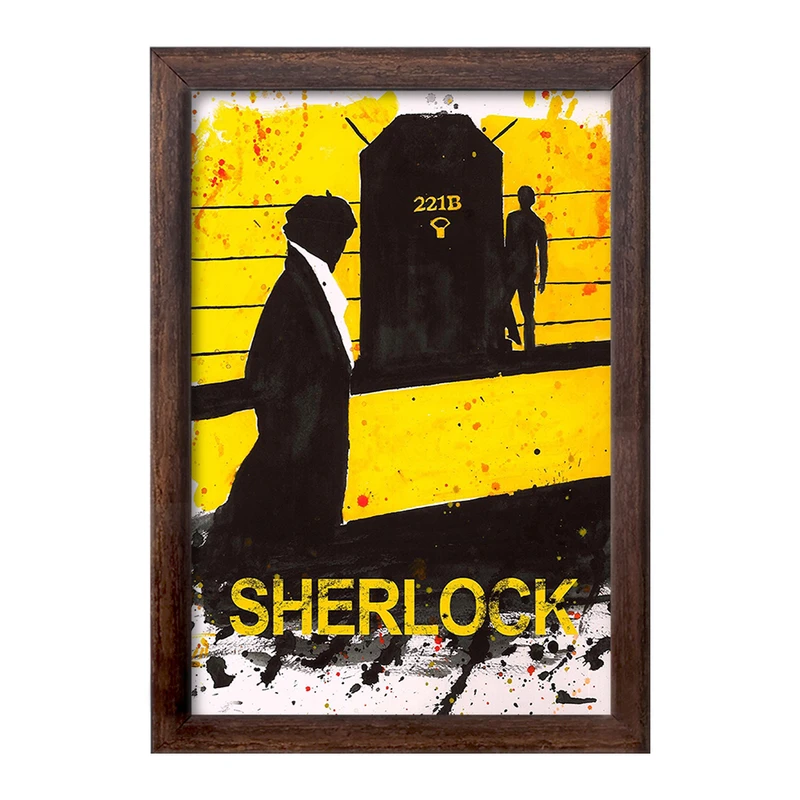 تابلو خندالو طرح شرلوک هولمز (Sherlock Holmes) کد F11363